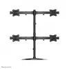 Neomounts NM-D335D4BLACK Monitorio stovas 10-27 colių, spaustuvas/ant stovo/per angą, 8 kg, 25,4 cm (10 col.), 68,6 cm (27 col.), 100 x 100 mm, juodas