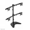 Neomounts NM-D335D4BLACK Monitorio stovas 10-27 colių, spaustuvas/ant stovo/per angą, 8 kg, 25,4 cm (10 col.), 68,6 cm (27 col.), 100 x 100 mm, juodas
