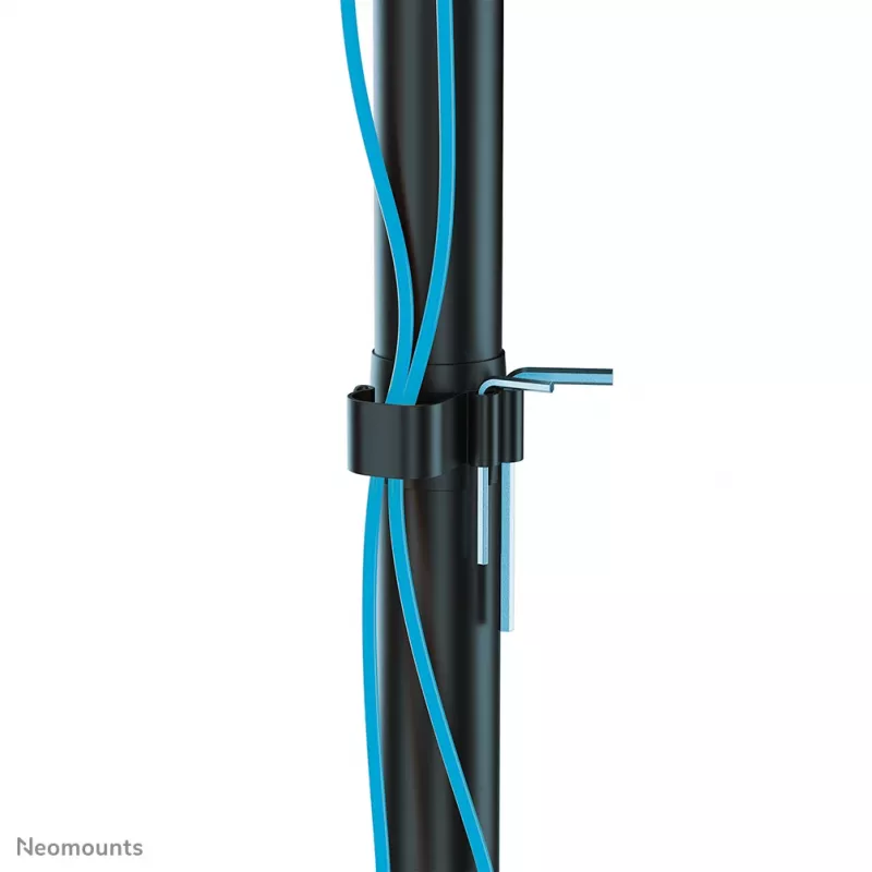 Neomounts NM-D335D4BLACK Monitorio stovas 10-27 colių, spaustuvas/ant stovo/per angą, 8 kg, 25,4 cm (10 col.), 68,6 cm (27 col.), 100 x 100 mm, juodas
