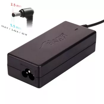 Akyga AK-ND-01 nešiojamojo kompiuterio maitinimo adapteris 19V/3.42A, 65W, 5,5 x 2,5 mm kištukas