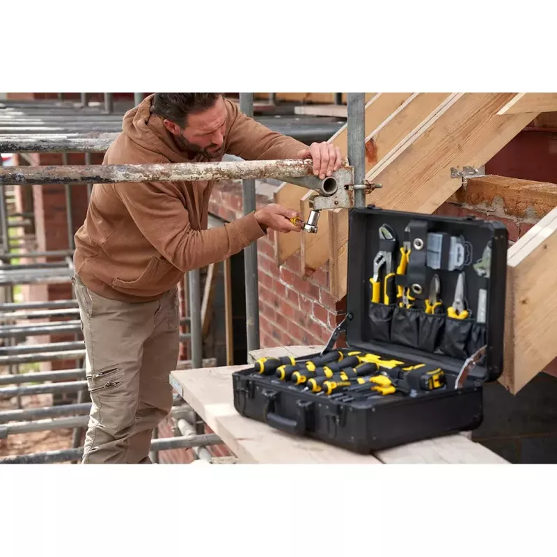 Mechaniko įrankių rinkinys Stanley STMT98109-1 142 įrankiai Juoda Geltona