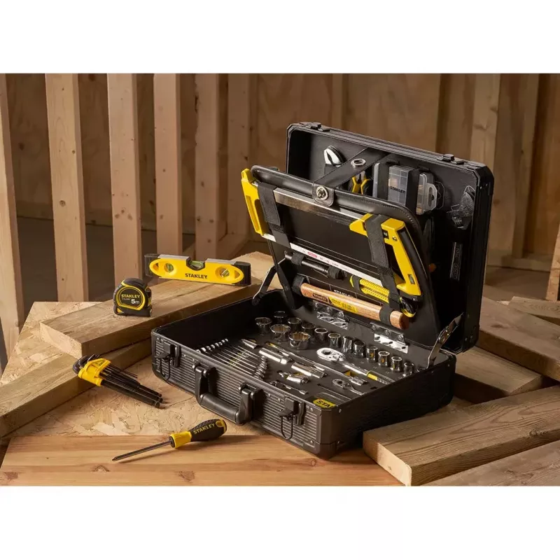 Mechaniko įrankių rinkinys Stanley STMT98109-1 142 įrankiai Juoda Geltona