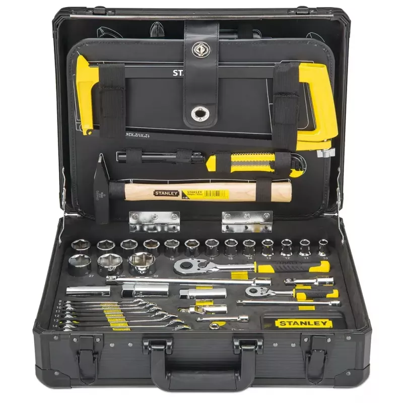 Mechaniko įrankių rinkinys Stanley STMT98109-1 142 įrankiai Juoda Geltona