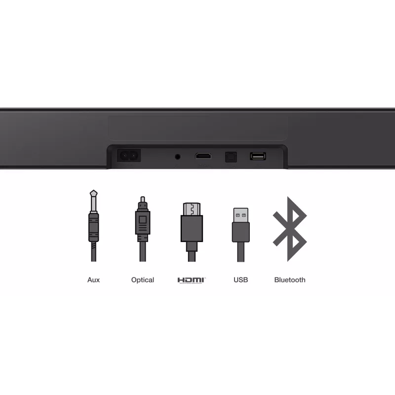TCL S S45H garso juosta 2.0 kanalų su Dolby Atmos, DTS Virtual:X ir Bluetooth muzikos srautiniu perdavimu