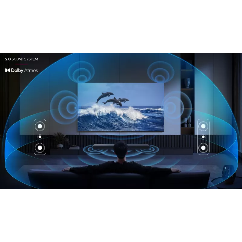 TCL S S45H garso juosta 2.0 kanalų su Dolby Atmos, DTS Virtual:X ir Bluetooth muzikos srautiniu perdavimu