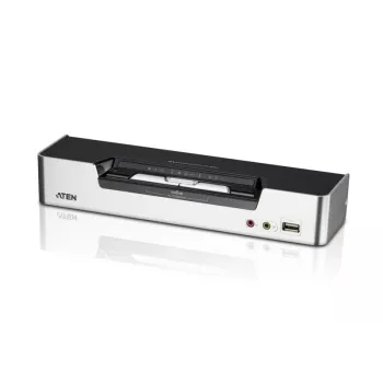 ATEN 2 prievadų USB DVI Dual-View KVM jungiklis su garsu ir USB 2.0 šakotuvu (su KVM kabeliais)