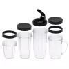 Stalinis blenderis Adler AD 4084 Smoothie rinkinys – 500 W (maks. 1200 W), 0,7 L stiklinis indas, išimamas dubuo, juodas