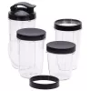 Stalinis blenderis Adler AD 4084 Smoothie rinkinys – 500 W (maks. 1200 W), 0,7 L stiklinis indas, išimamas dubuo, juodas