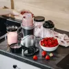 Stalinis blenderis Adler AD 4084 Smoothie rinkinys – 500 W (maks. 1200 W), 0,7 L stiklinis indas, išimamas dubuo, juodas