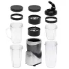 Stalinis blenderis Adler AD 4084 Smoothie rinkinys – 500 W (maks. 1200 W), 0,7 L stiklinis indas, išimamas dubuo, juodas