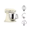 KITCHENAID 5KSM125EAC stovimas maišytuvas – 300 W, 4,8 L dubuo, 10 greičių, kreminė
