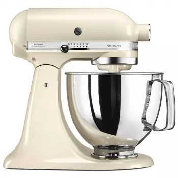 KITCHENAID 5KSM125EAC stovimas maišytuvas – 300 W, 4,8 L dubuo, 10 greičių, kreminė