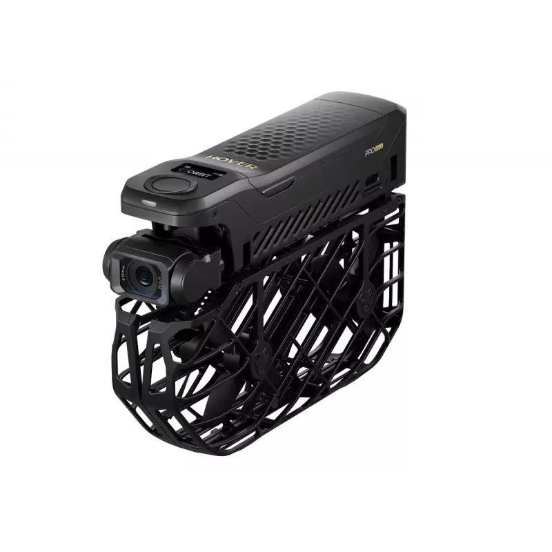 Dronas HOVERAir X1 ProMax – 4 rotoriai, 48 MP kamera, 8K vaizdo įrašas, 16,6 m/s, 1000 m nuotolis, 1920 mAh, 64 GB vidinė atmintis, Juoda
