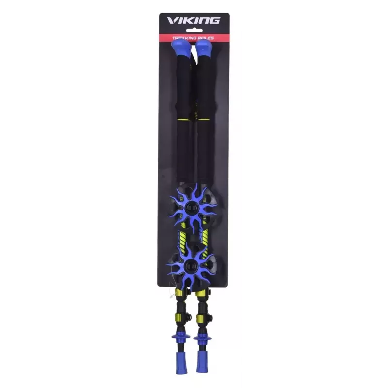 Trekkingo lazdos Viking Carbo Lite Black Lime, 175 cm, anglies pluoštas, 610 g