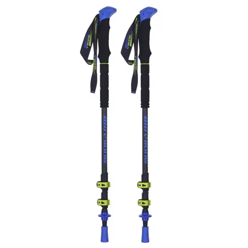 Trekkingo lazdos Viking Carbo Lite Black Lime, 175 cm, anglies pluoštas, 610 g