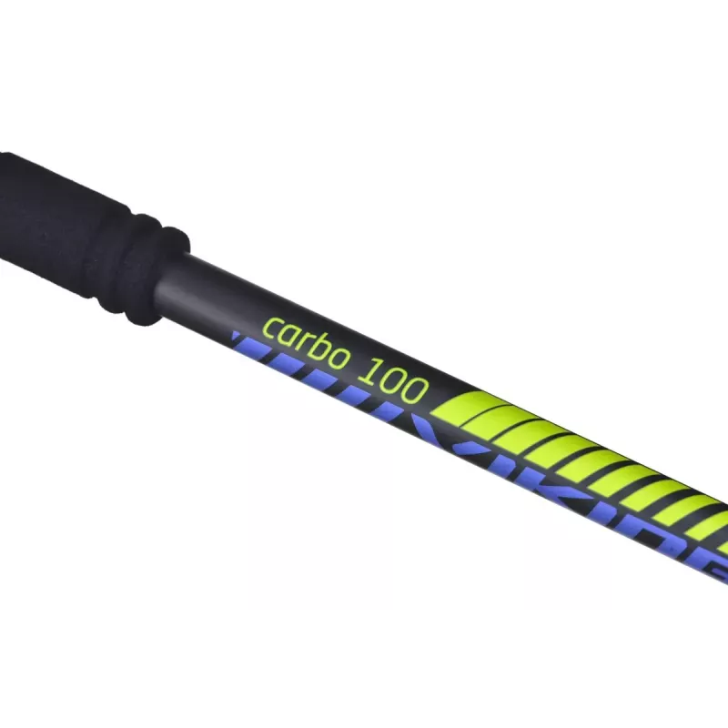 Trekkingo lazdos Viking Carbo Lite Black Lime, 175 cm, anglies pluoštas, 610 g