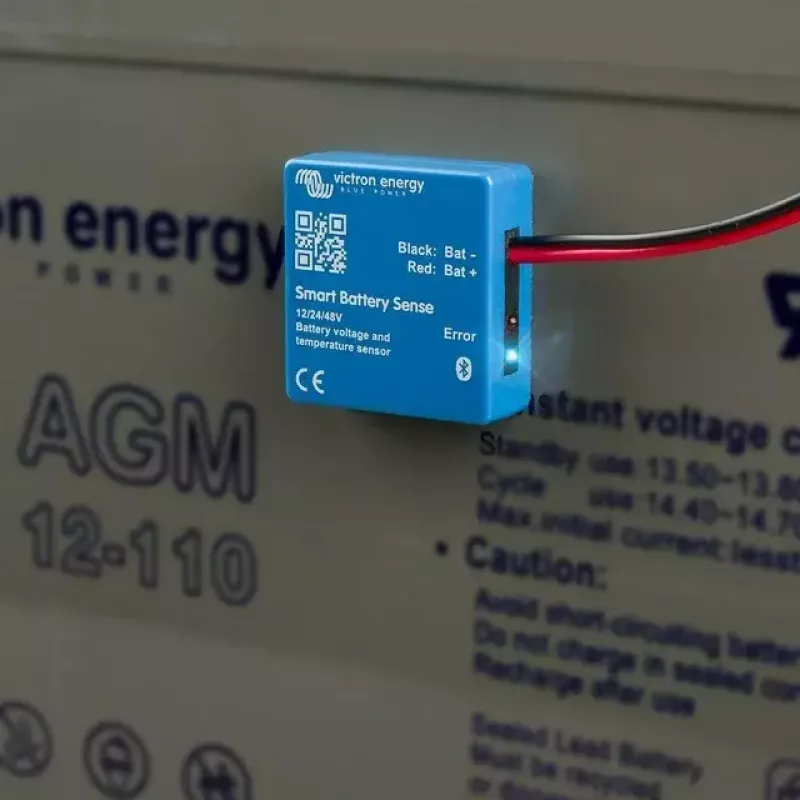 Baterijos įtampos ir temperatūros belaidis jutiklis Victron Energy Smart Battery Sense SBS050150200, iki 10 m