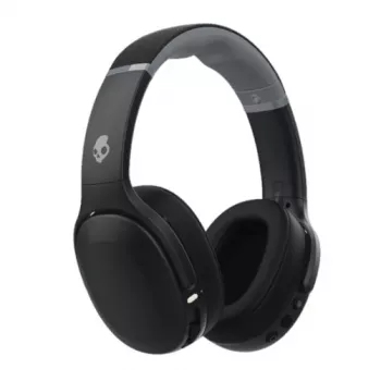 Ausinės Skullcandy Crusher Evo – belaidės ir laidinės, ausinės ant galvos, Bluetooth 5.0, 40 h baterija, USB-C, 3,5 mm, sulankstomos, juodos