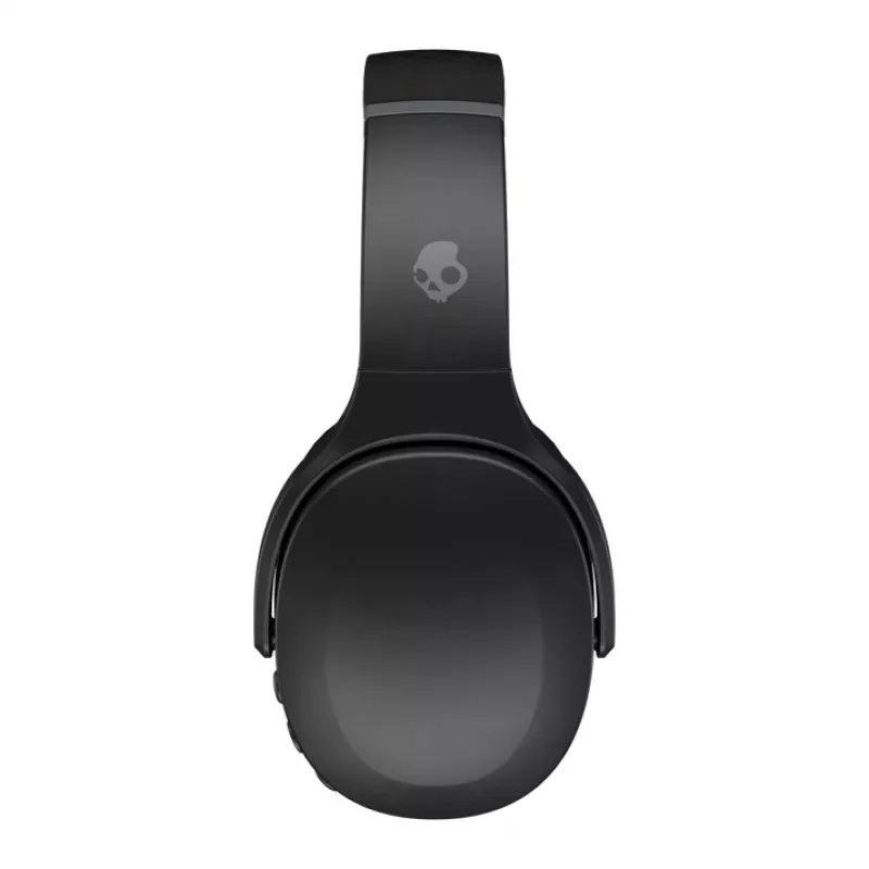 Ausinės Skullcandy Crusher Evo – belaidės ir laidinės, ausinės ant galvos, Bluetooth 5.0, 40 h baterija, USB-C, 3,5 mm, sulankstomos, juodos