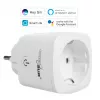 Nuotolinio valdymo Wi‑Fi kištukinis lizdas GreenBlue GB720F, F tipo kištukas, maks. apkrova 2x16 A (3680 W), baltas