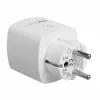 Nuotolinio valdymo Wi‑Fi kištukinis lizdas GreenBlue GB720F, F tipo kištukas, maks. apkrova 2x16 A (3680 W), baltas