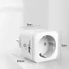 Nuotolinio valdymo Wi‑Fi kištukinis lizdas GreenBlue GB720F, F tipo kištukas, maks. apkrova 2x16 A (3680 W), baltas