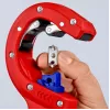 Vamzdžių pjaustytuvas Knipex 90 23 01 BK plieninis peilis, plastikinė rankena, 165 mm