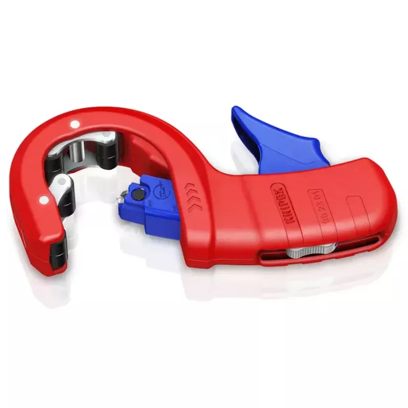 Vamzdžių pjaustytuvas Knipex 90 23 01 BK plieninis peilis, plastikinė rankena, 165 mm