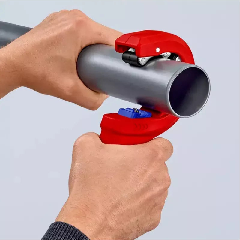Vamzdžių pjaustytuvas Knipex 90 23 01 BK plieninis peilis, plastikinė rankena, 165 mm
