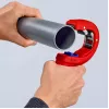 Vamzdžių pjaustytuvas Knipex 90 23 01 BK plieninis peilis, plastikinė rankena, 165 mm