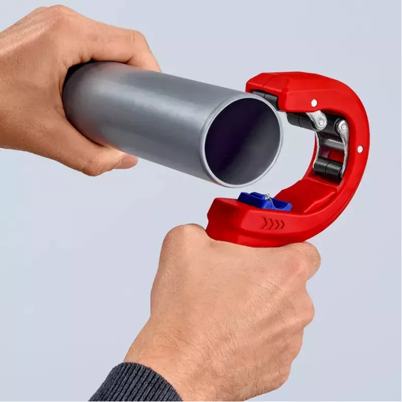 Vamzdžių pjaustytuvas Knipex 90 23 01 BK plieninis peilis, plastikinė rankena, 165 mm