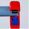 Vamzdžių pjaustytuvas Knipex 90 23 01 BK plieninis peilis, plastikinė rankena, 165 mm