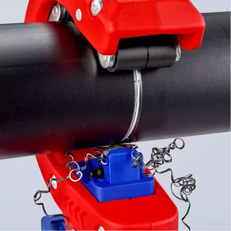 Vamzdžių pjaustytuvas Knipex 90 23 01 BK plieninis peilis, plastikinė rankena, 165 mm