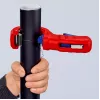 Vamzdžių pjaustytuvas Knipex 90 23 01 BK plieninis peilis, plastikinė rankena, 165 mm