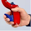 Vamzdžių pjaustytuvas Knipex 90 23 01 BK plieninis peilis, plastikinė rankena, 165 mm