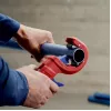 Vamzdžių pjaustytuvas Knipex 90 23 01 BK plieninis peilis, plastikinė rankena, 165 mm