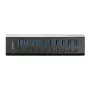 Lindy 10 portų USB 3.0 šakotuvas su įjungimo/išjungimo mygtukais