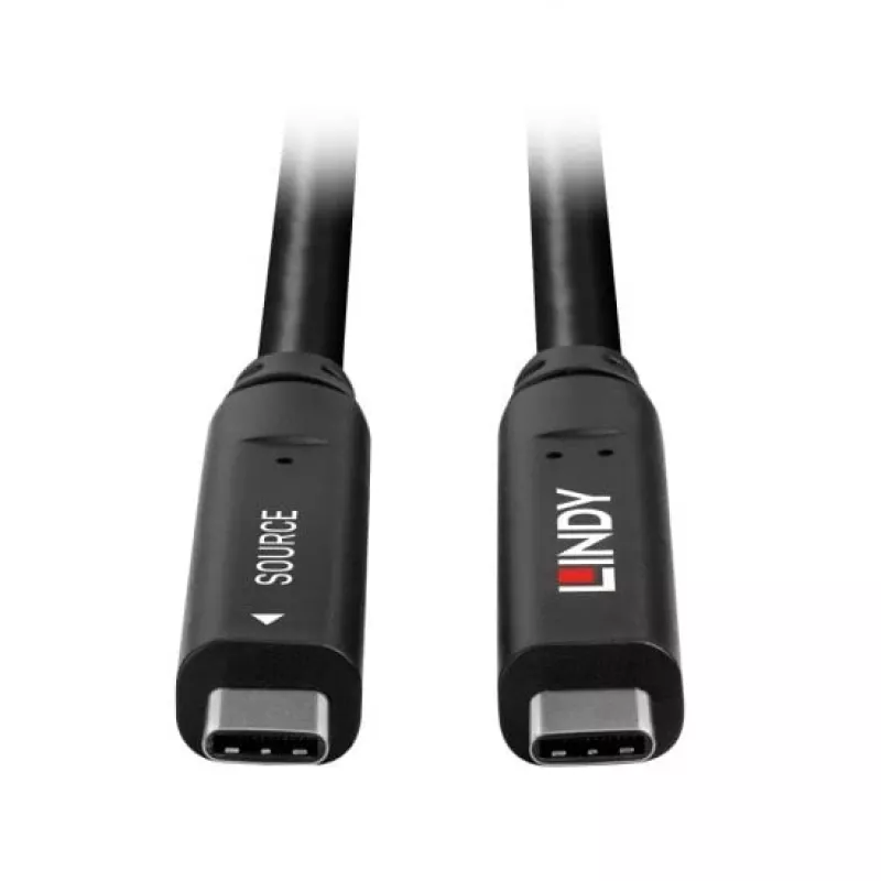 Lindy 10 m USB 3.2 Gen 1 ir DP 1.4 Type C hibridinis kabelis