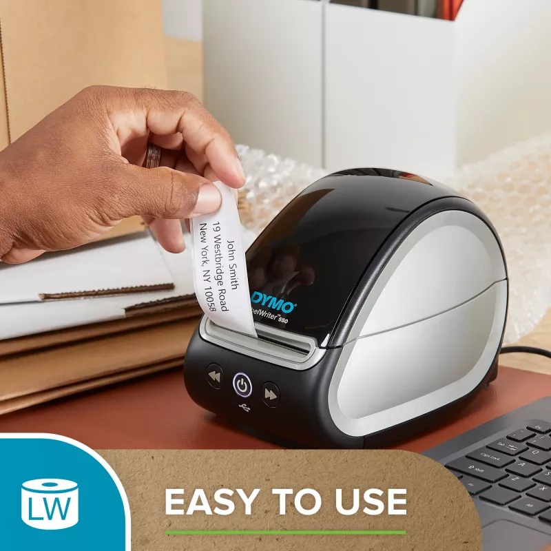 DYMO Originalios LabelWriter kelių paskirčių etiketės 32mm x 57mm, 6 ritinėliai po 1000 lengvai nuplėšiamų etikečių (6000 vnt.), lipnios, LabelWriter etikečių spausdintuvams