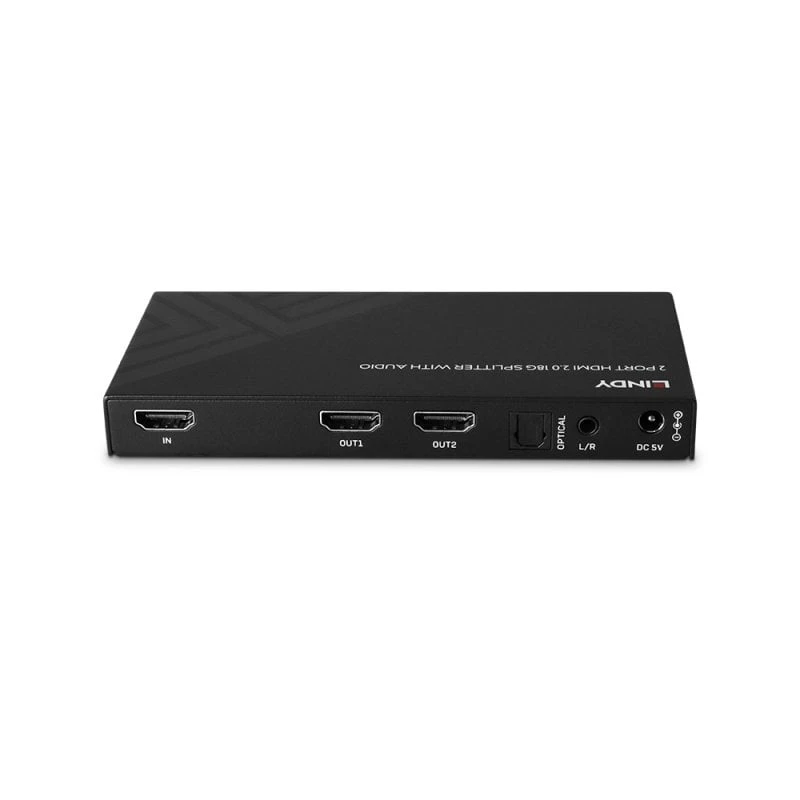 Lindy 38534 HDMI 8K60 skirstiklis su 2 prievadais, garsu ir vaizdo mažinimu, 2x HDMI, HDR, juodas