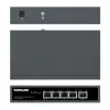 Intellinet 5-Port Gigabit Switch su PoE perdavimu, vienas IEEE 802.3bt (PoE++ / 4PPoE) PD PoE prievadas su 95 W galios įvadu, keturi PSE PoE prievadai, PoE galios biudžetas iki 65 W, IEEE 802.3at/af suderinama išvestis, stalinis, montuojamas ant sienos