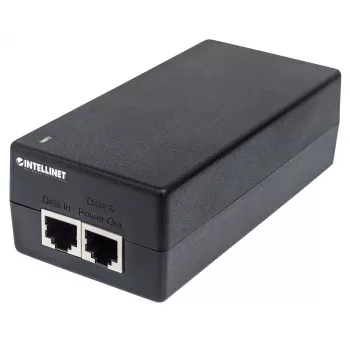 Intellinet Gigabit Ultra PoE+ Injektorius, 1 x 60 W prievadas, suderinamas su IEEE 802.3bt ir IEEE 802.3at/af, plastikinis korpusas