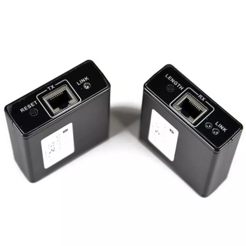 AV siųstuvas-imtuvas TECHLY IDATA EXT-E70 – HDMI per Cat6/6a/7, Full HD 1920x1080, 60 m, 10.2 Gbit/s, HDCP, juoda