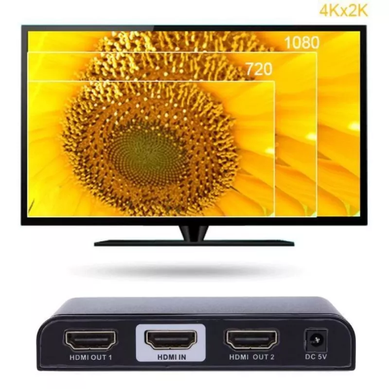 Techly IDATA HDMI2-4K2 HDMI skirstytuvas 2x HDMI