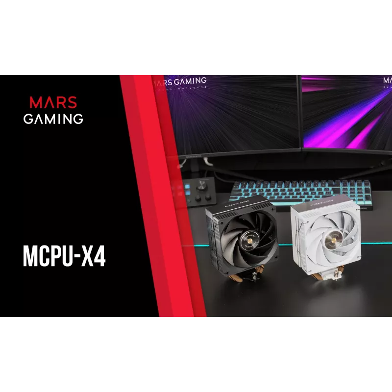 Mars Gaming MCPU-X4 procesoriaus aušintuvas 12 cm juodas 1 vnt.