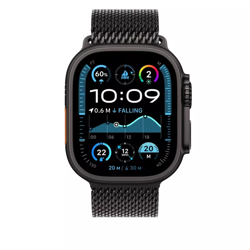APPLE 49 mm juodo titano Milano kilpa – mažas