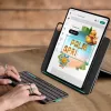 LOGITECH Flip Folio Graphite – apsauginis dėklas iPad Pro 13 colių (M4) ir iPad Air 13 colių (M2 ir M3) Qwerty UK