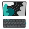 LOGITECH Flip Folio Graphite – apsauginis dėklas iPad Pro 13 colių (M4) ir iPad Air 13 colių (M2 ir M3) Qwerty UK