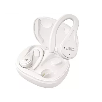 JVC Sports TWS White belaidės ausinės, 20–20000 Hz, skambučiai/muzika, 6,8 g, baltos