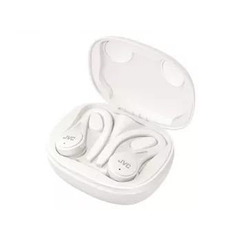 JVC Sports TWS White belaidės ausinės, 20–20000 Hz, skambučiai/muzika, 6,8 g, baltos